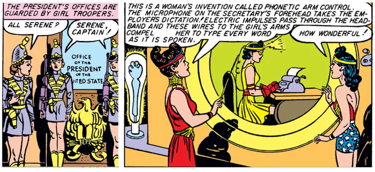 Depictions of authoritarian elements in Wonder Woman