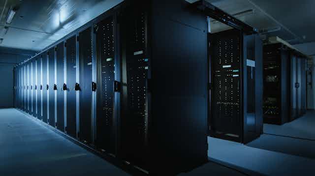 Room containing computer servers