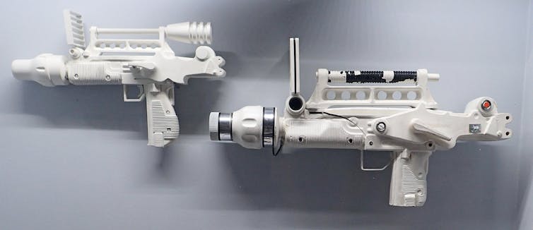 plastic laser gun
