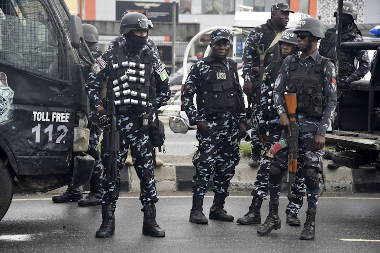 Police officers standing