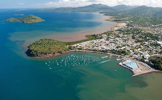 Vue aérienne du territoire ultrapériphérique de Mayotte