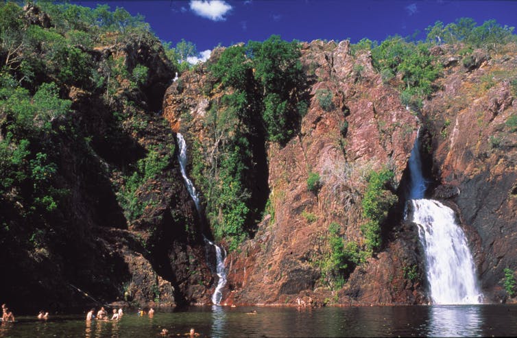 waterfall and waterhole