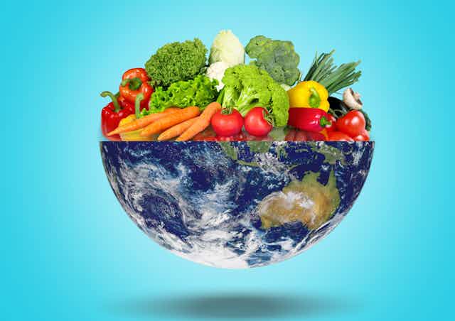 vegetables in planet earth