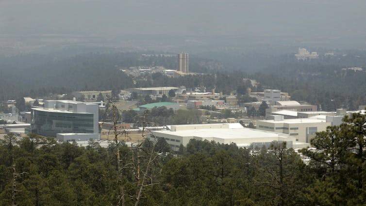 Photo looking across dozens of buildings and facilities.