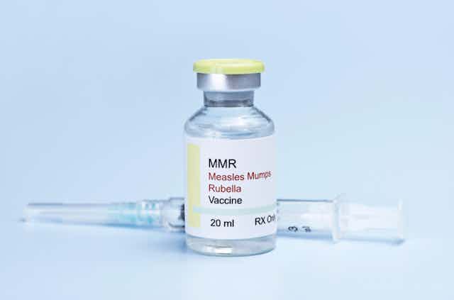 MMR vaccine ampoule