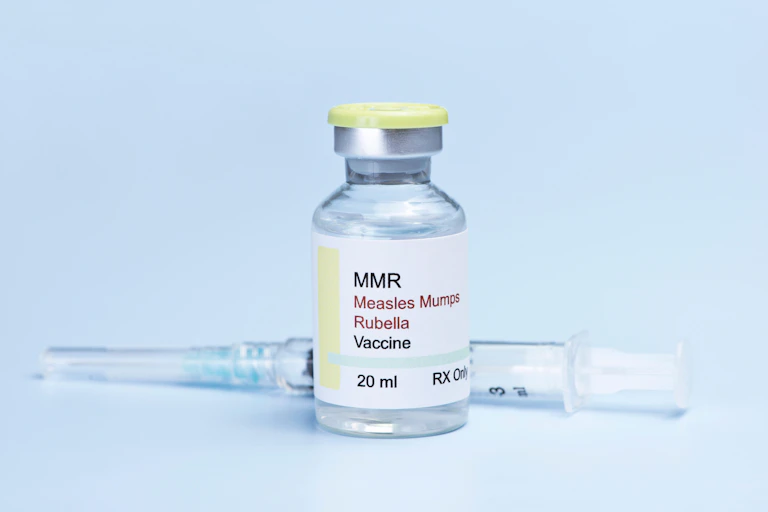 MMR vaccine ampoule
