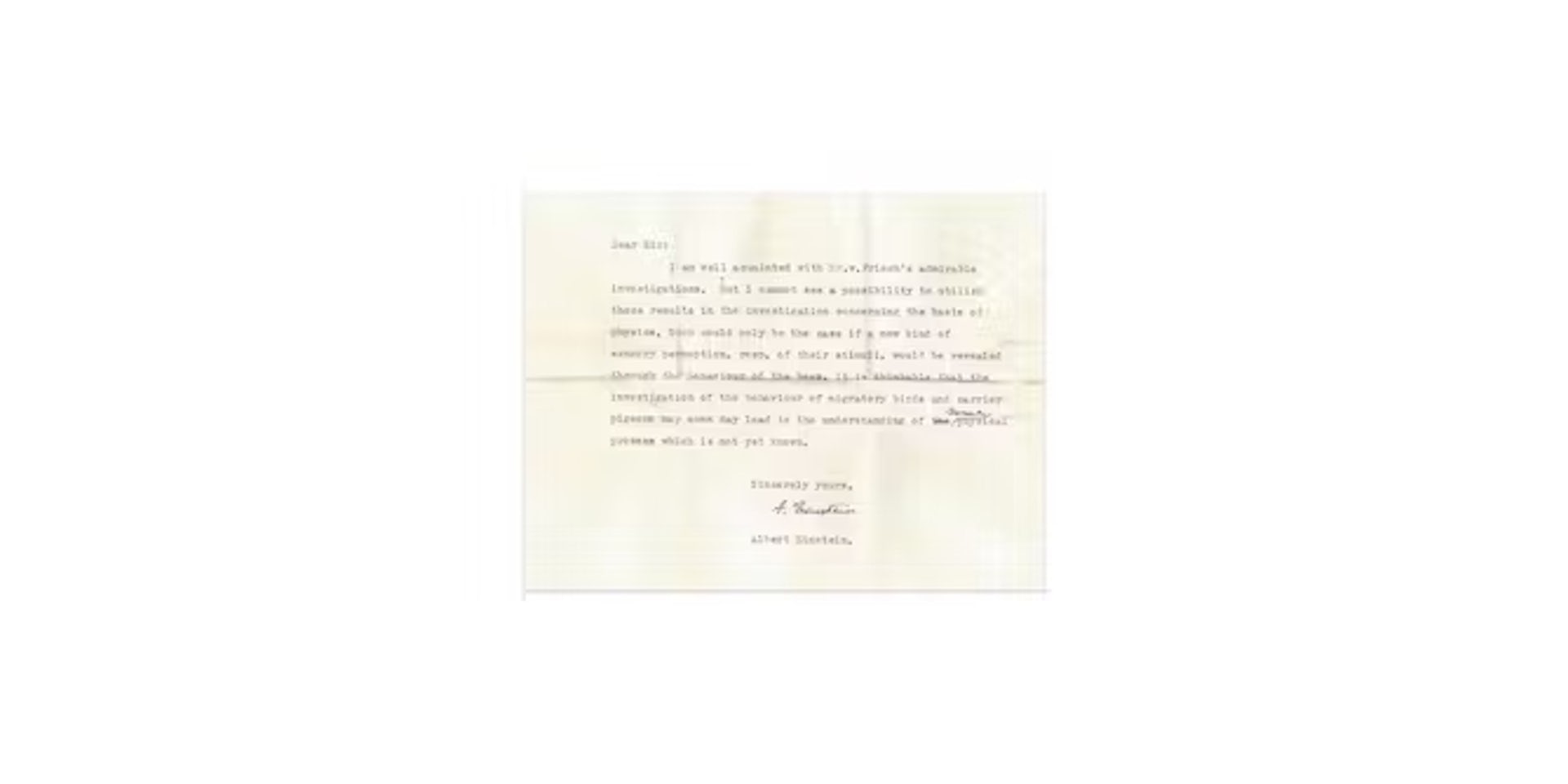 Surat yang telah lama hilang dari Albert Einstein membahas hubungan antara fisika dan biologi, 7 dekade sebelum bukti-bukti muncul