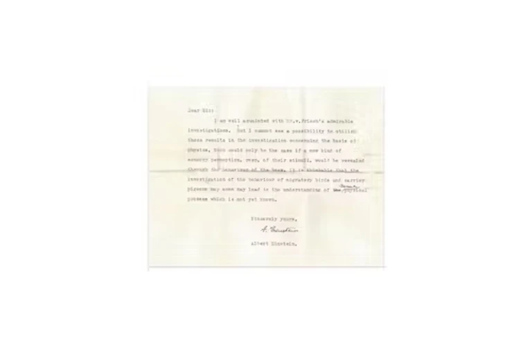 Surat yang ditulis oleh Albert Einstein
