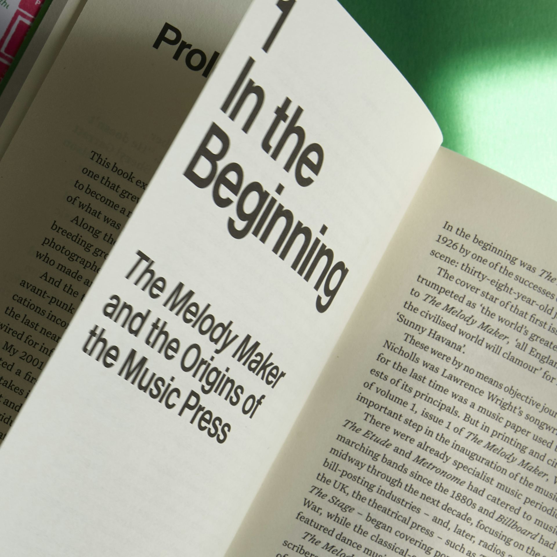 Pages from the book showing black text on white paper.