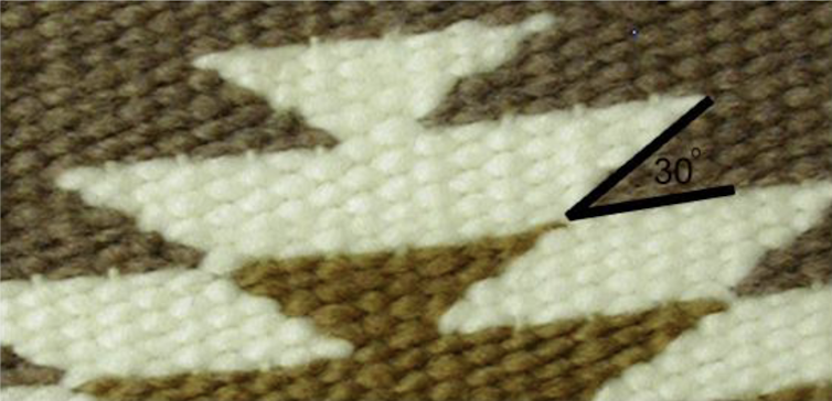 A close up of a brown and white woven fabric