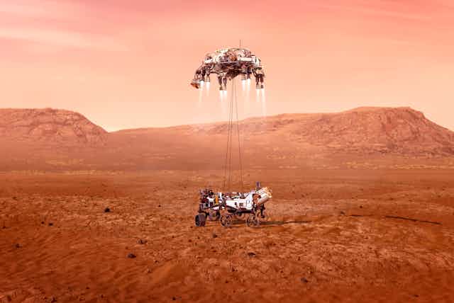 Mars lander and rover