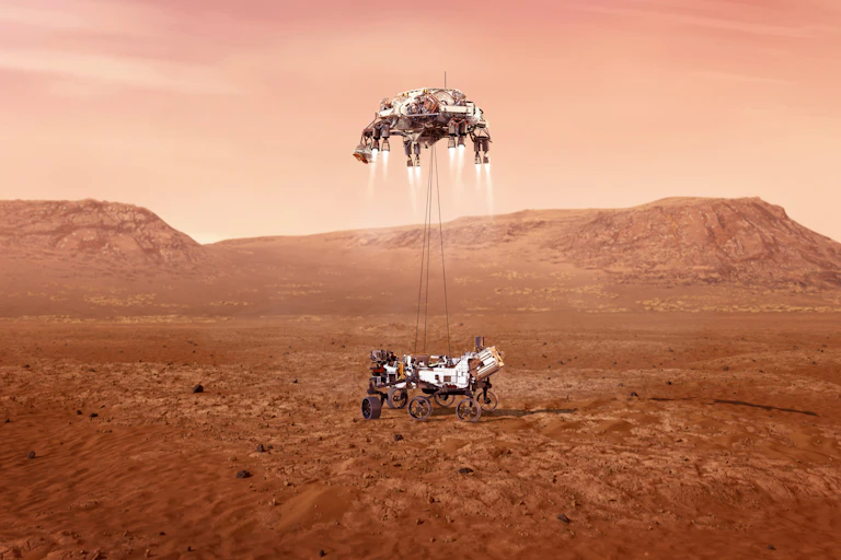 Mars lander and rover