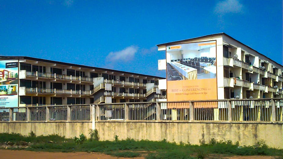 Two storey residential building adjacent each other