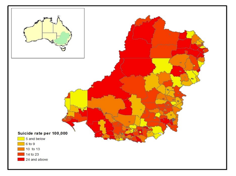 Suicide rates jumped after extreme drought in the Murray-Darling Basin – we have to do better as climate change intensifies