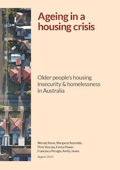 Cover of report, Ageing in a housing crisis