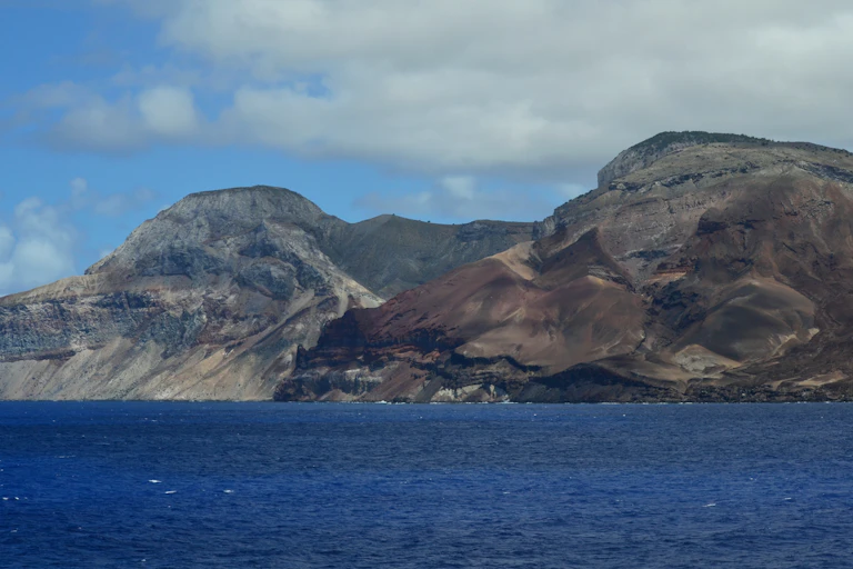 A view of Ascension Island from the sea.