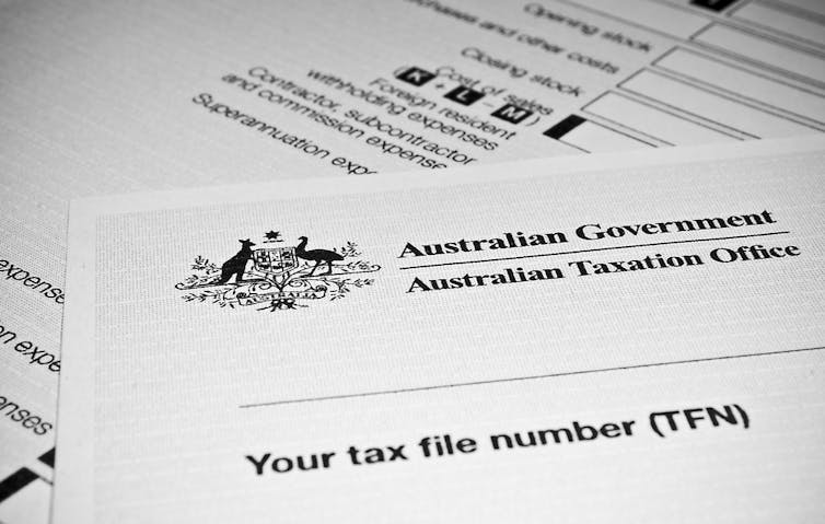 Tax forms from Australian Taxation Office