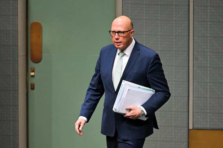 Peter Dutton in parliament