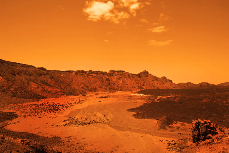 Paysage désertique.
