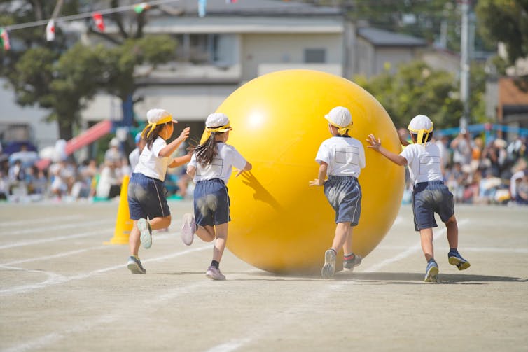 Sports day in a Japanese primary school.