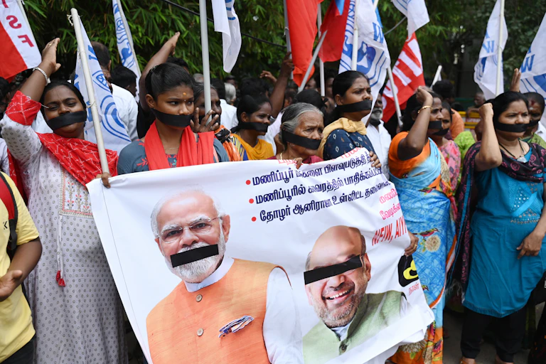 Manifestation en Inde