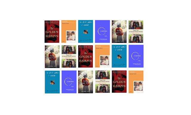 Grid of book covers.
