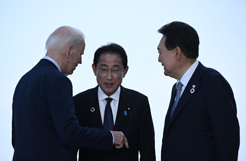 Solidarity and symbolism the order of the day as US, Japan and South Korea leaders meet at Camp David