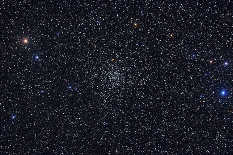 Photograph of a cluster of stars