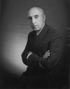 Portrait of former Iranian prime minister Mohammad Mosaddegh