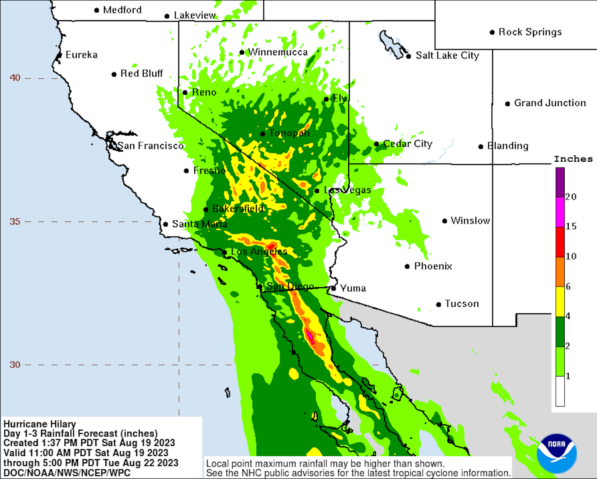 Tropical Storm Hilary Pounds Southern California With Heavy Rain, Flash ...