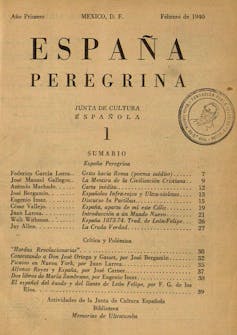 Portada de una publicación titulada 'España peregrina'