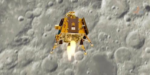 L’atterrisseur Vikram devrait amener le rover jusqu’à la surface de la Lune.