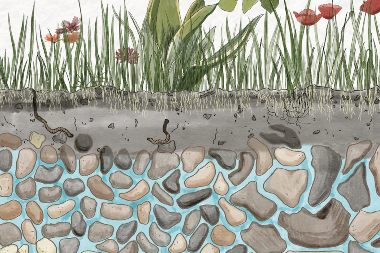 l'eau dans le sol