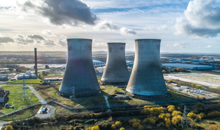 large power station cooling towers