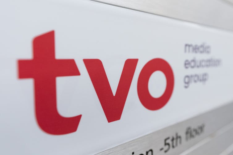 A TVO sign.