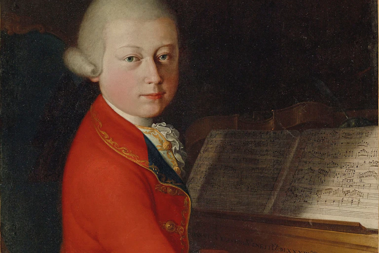 Retrato de Wolfgang Amadeus Mozart a la edad de 13.