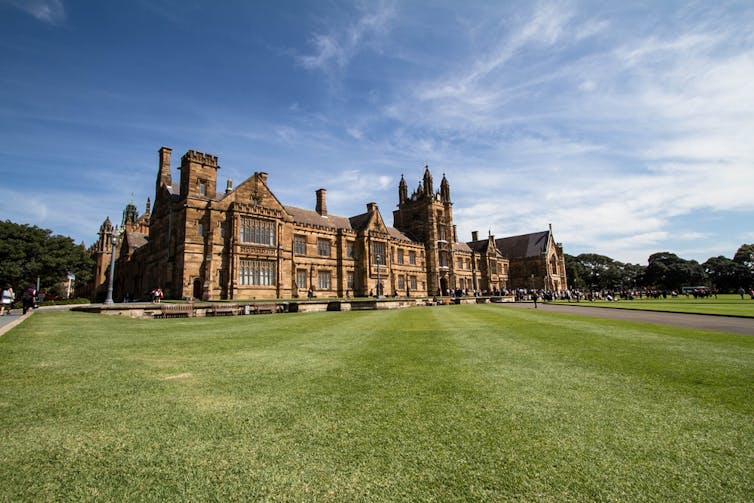 A crisp winter light falls upon the University of Sydney.