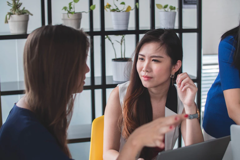 Women in conversation