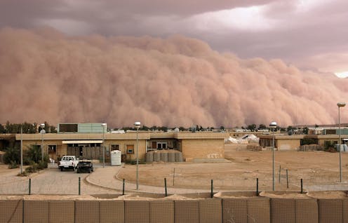 Desert dust storms carry human-made toxic pollutants, and the health risk extends indoors