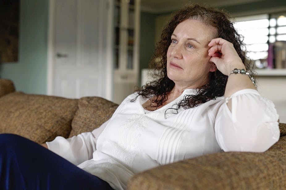 Kathleen Folbigg relaxes at home after being pardoned.