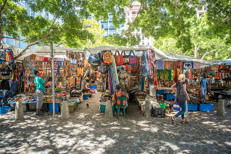 An outdoor marketplace.