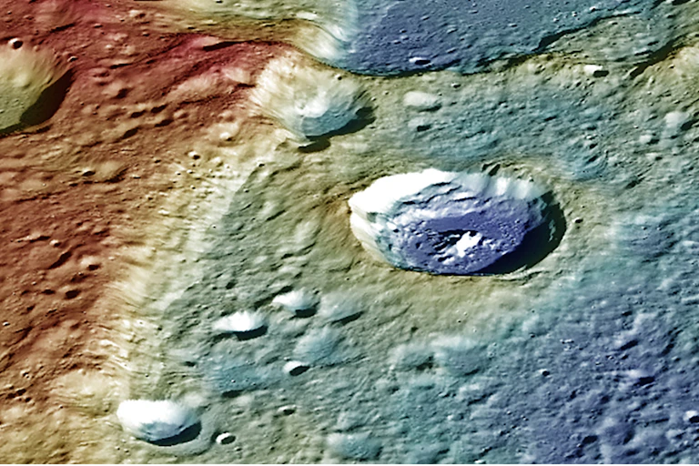 A lobate scarp general view.