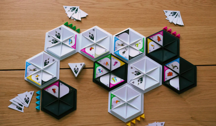 A visual of the Nunami board game pieces.