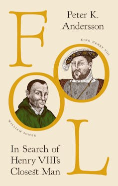 Book cover featuring illustrations of Henry VIII and William Somers.