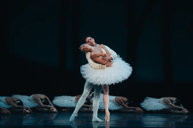Production image: Odette and Siegfried and