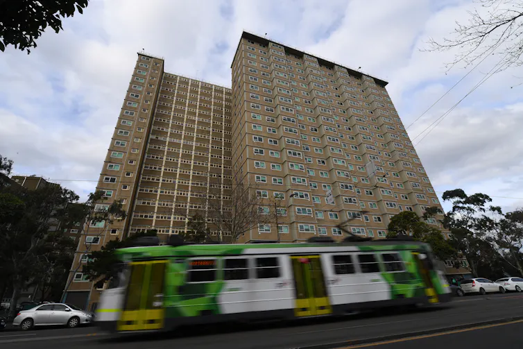 Large public housing towers