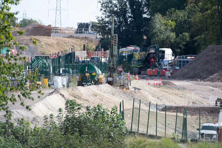 A construction site.