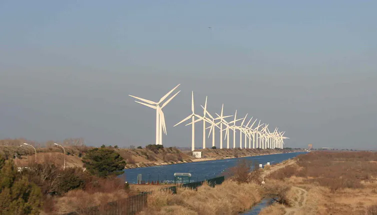 Des éoliennes en Camargue