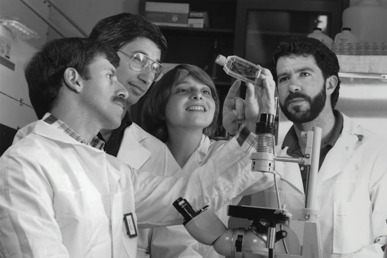 Group of four scientists.