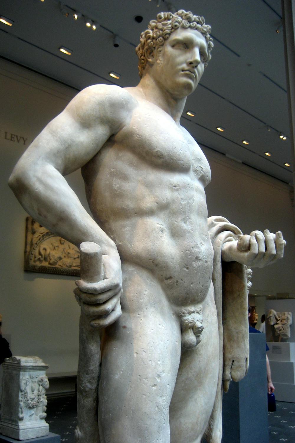Youthful marble statue of hercules a Hercules (Marble